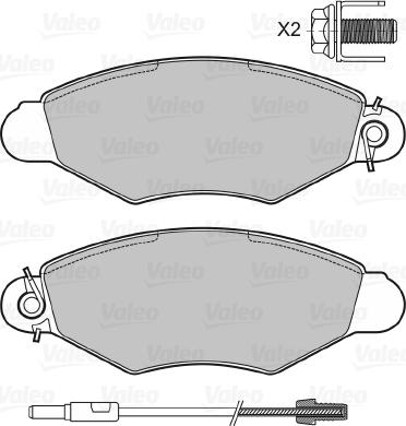 Valeo 598726 - Jarrupala, levyjarru inparts.fi