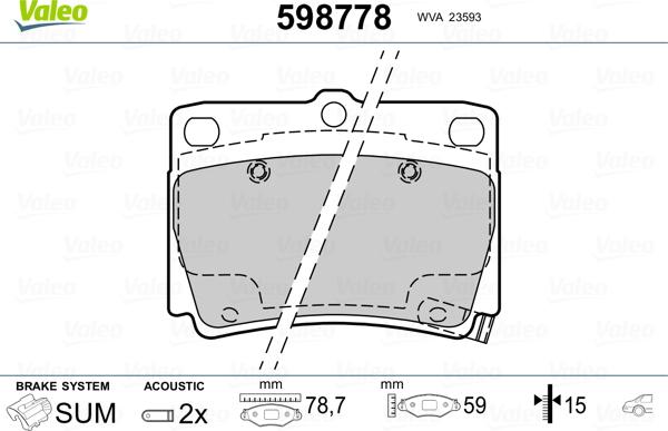 Valeo 598778 - Jarrupala, levyjarru inparts.fi