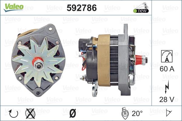 Valeo 592786 - Laturi inparts.fi