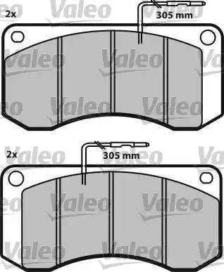 Valeo 541600 - Jarrupala, levyjarru inparts.fi