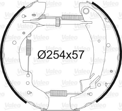 Valeo 554700 - Jarrukenkäsarja inparts.fi