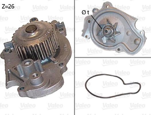 Valeo 506443 - Vesipumppu inparts.fi