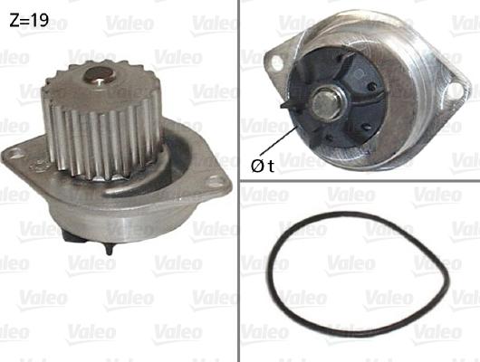 Valeo 506595 - Vesipumppu inparts.fi