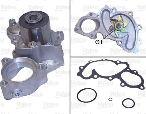 Valeo 506543 - Vesipumppu inparts.fi