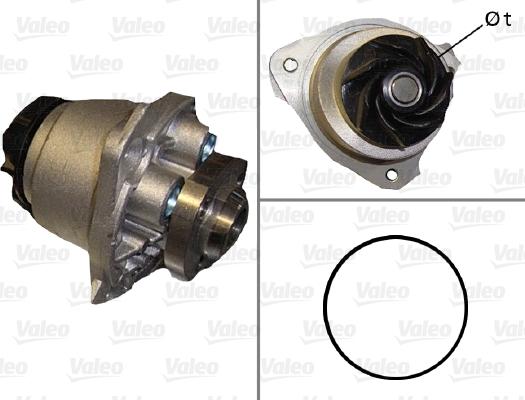 Valeo 506587 - Vesipumppu inparts.fi