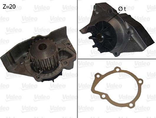 Valeo 506530 - Vesipumppu inparts.fi