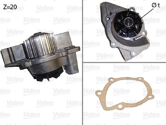 Valeo 506531 - Vesipumppu inparts.fi