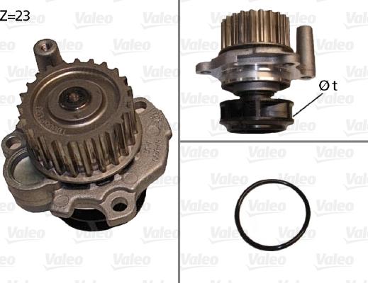 Valeo 506532 - Vesipumppu inparts.fi