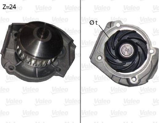 Valeo 506640 - Vesipumppu inparts.fi