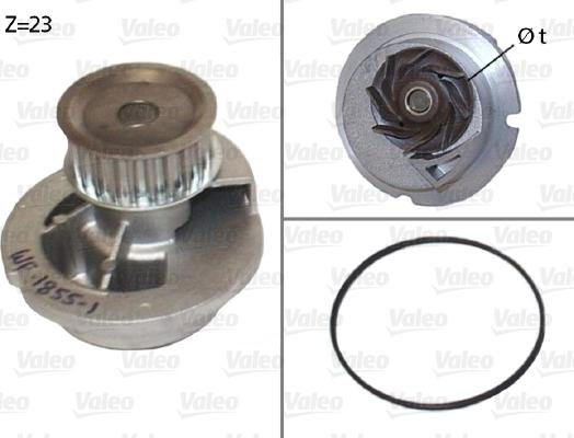 Valeo 506656 - Vesipumppu inparts.fi