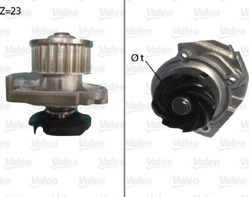 Valeo 506686 - Vesipumppu inparts.fi