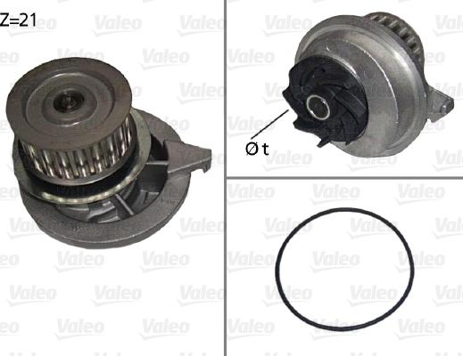 Valeo 506080 - Vesipumppu inparts.fi