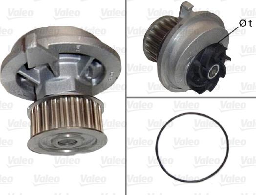 Valeo 506182 - Vesipumppu inparts.fi