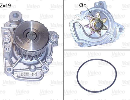 Valeo 506811 - Vesipumppu inparts.fi