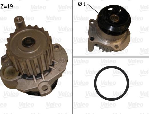 Valeo 506874 - Vesipumppu inparts.fi