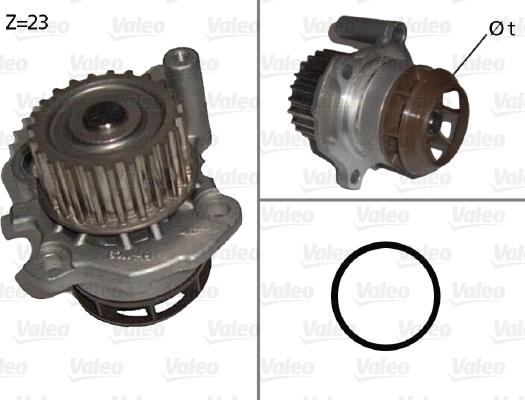 Valeo 506876 - Vesipumppu inparts.fi