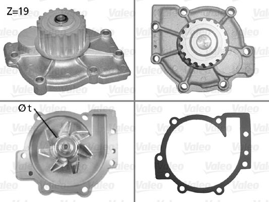 Valeo 506325 - Vesipumppu inparts.fi