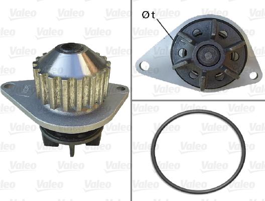 Valeo 506704 - Vesipumppu inparts.fi