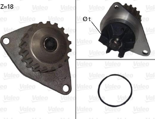 Valeo 506721 - Vesipumppu inparts.fi