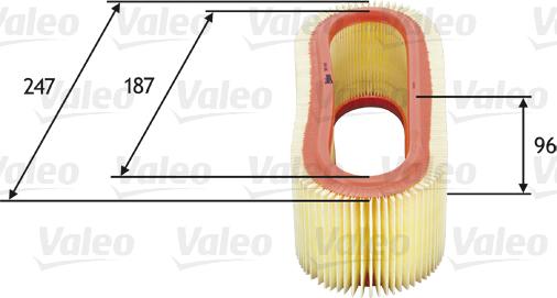 Valeo 585643 - Ilmansuodatin inparts.fi