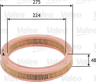 Valeo 585657 - Ilmansuodatin inparts.fi