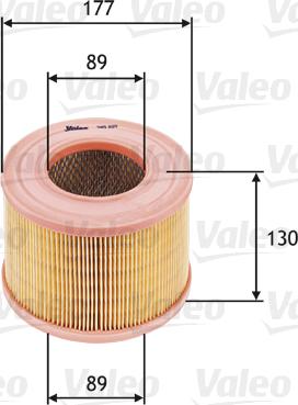 Valeo 585605 - Ilmansuodatin inparts.fi