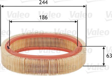 Valeo 585606 - Ilmansuodatin inparts.fi