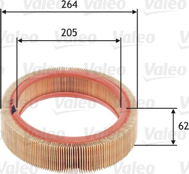 Valeo 585607 - Ilmansuodatin inparts.fi