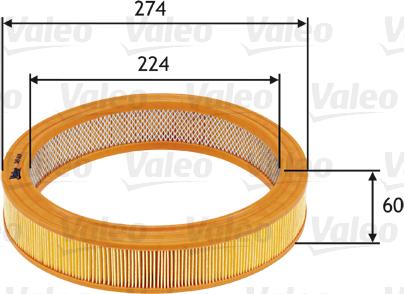 Valeo 585619 - Ilmansuodatin inparts.fi