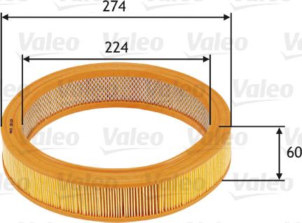 Valeo 585620 - Ilmansuodatin inparts.fi