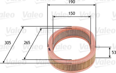 Valeo 585627 - Ilmansuodatin inparts.fi