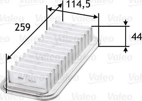 Valeo 585059 - Ilmansuodatin inparts.fi