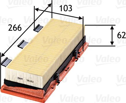 Valeo 585053 - Ilmansuodatin inparts.fi