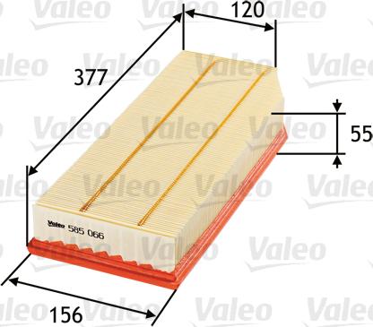 Valeo 585066 - Ilmansuodatin inparts.fi