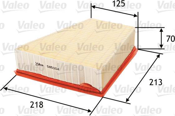 Valeo 585004 - Ilmansuodatin inparts.fi