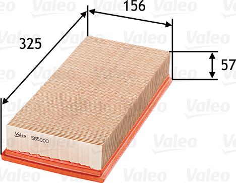 Valeo 585000 - Ilmansuodatin inparts.fi