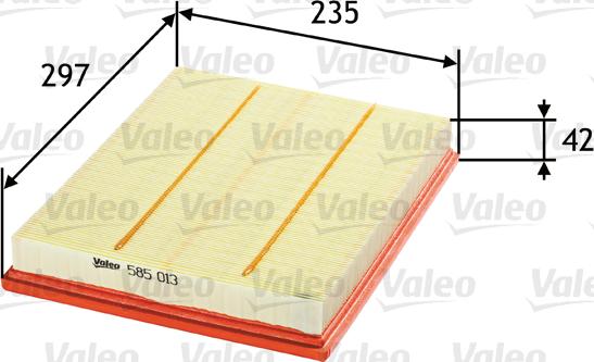 Valeo 585013 - Ilmansuodatin inparts.fi