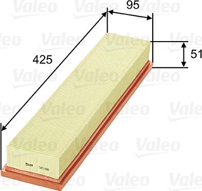 Valeo 585080 - Ilmansuodatin inparts.fi