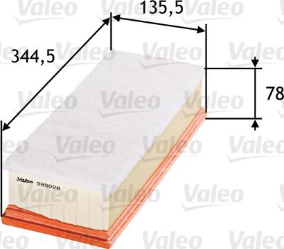 Valeo 585028 - Ilmansuodatin inparts.fi