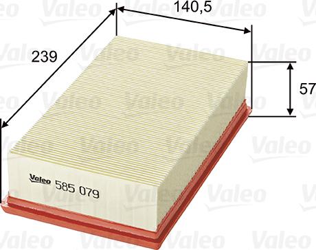 Valeo 585079 - Ilmansuodatin inparts.fi