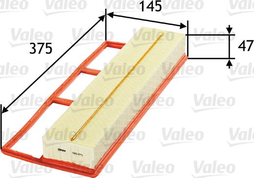 Valeo 585075 - Ilmansuodatin inparts.fi