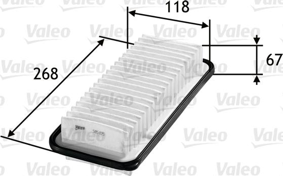 Valeo 585125 - Ilmansuodatin inparts.fi