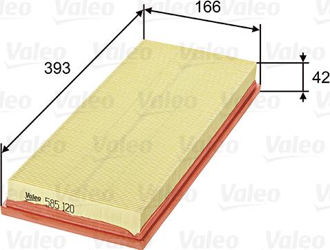 Valeo 585120 - Ilmansuodatin inparts.fi