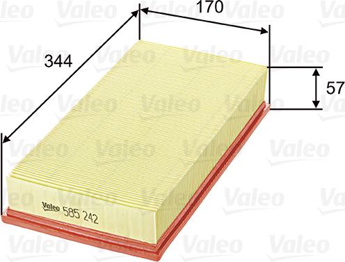 Valeo 585242 - Ilmansuodatin inparts.fi