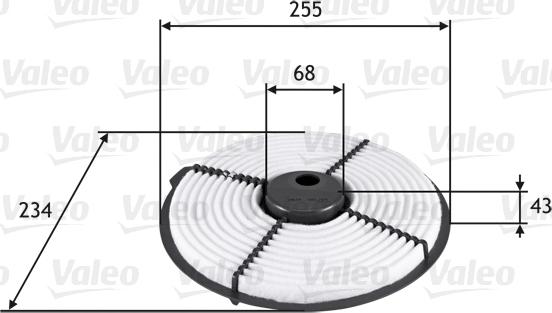 Valeo 585704 - Ilmansuodatin inparts.fi