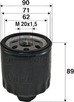 Valeo 586004 - Öljynsuodatin inparts.fi