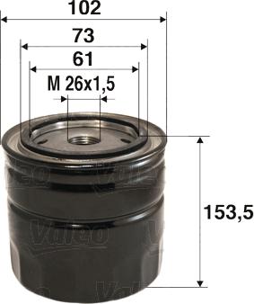 Valeo 586085 - Öljynsuodatin inparts.fi