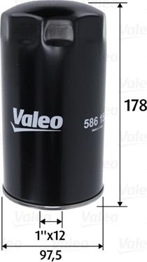 Valeo 586150 - Öljynsuodatin inparts.fi