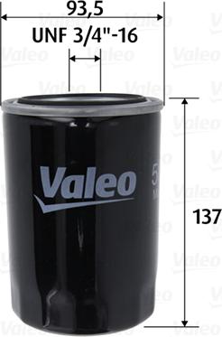 Valeo 586101 - Öljynsuodatin inparts.fi