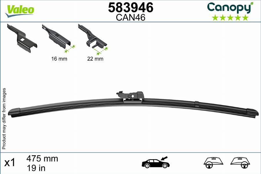 Valeo 583946 - Pyyhkijänsulka inparts.fi